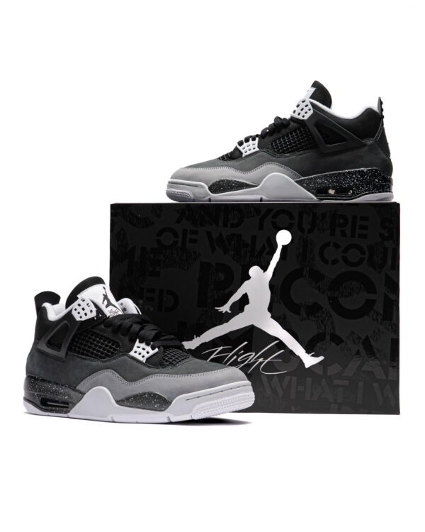 AIR JORDAN 4 RETRO 'Fear' BLACK/WHITE-ANTHRACITE-BLACK - Image 3