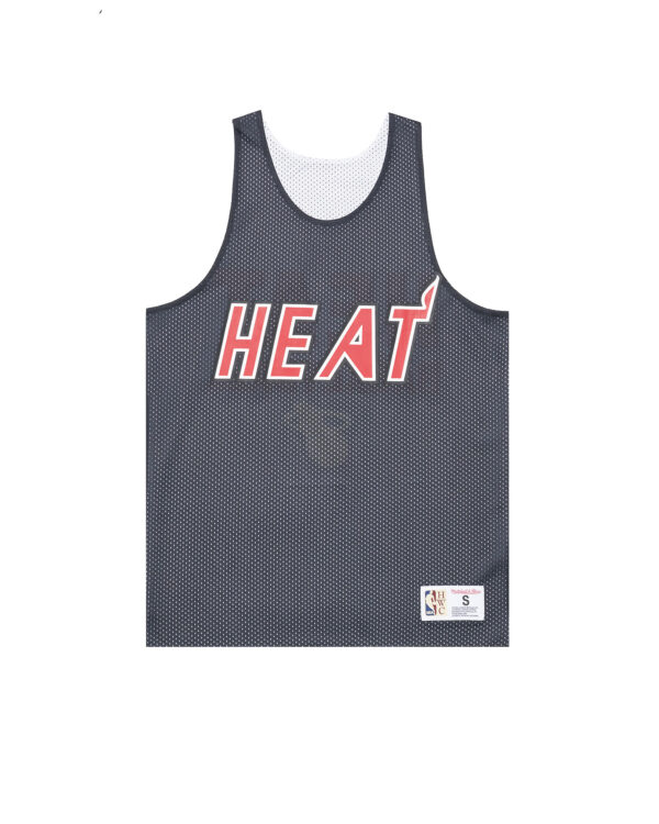 Mitchell & Ness M&N NBA REVERSIBLE MESH PRACTICE TANK VNTG LOGO 'MIAMI HEAT' Multi / Black