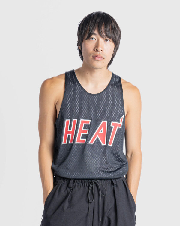 Mitchell & Ness M&N NBA REVERSIBLE MESH PRACTICE TANK VNTG LOGO 'MIAMI HEAT' Multi / Black - Image 2